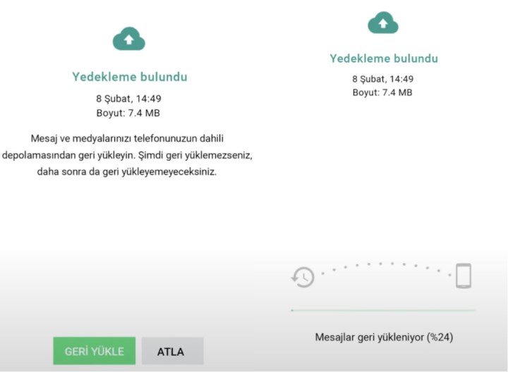 WhatsApp yedeklenen mesajları geri getirme nasıl yapılır?