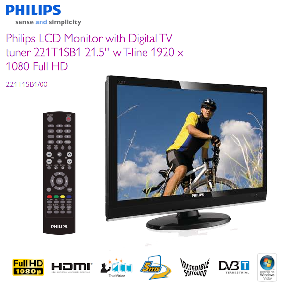  Sadece gözleriniz için Philips 22' 220X1 LCD Lightframe Beyaz