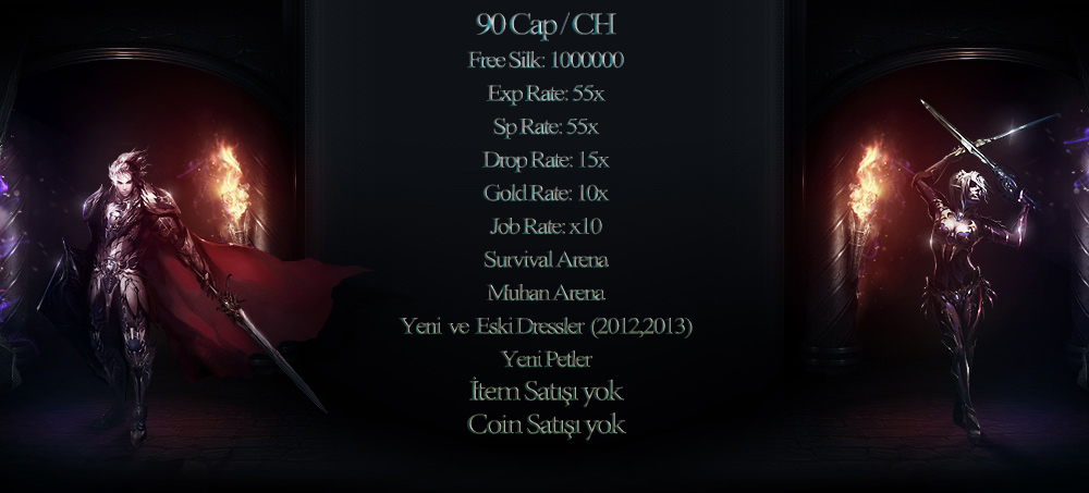  Venture Online - 90 Cap - CH │ Gold System │ Free Silk │ İtem Satışı Yok