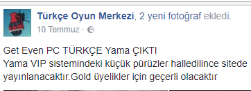 Get Even Türkçe Yama Çıktı