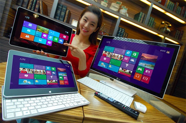 LG'den Windows 8'li melez dizüstü ve hepsi-bir-arada PC modeli