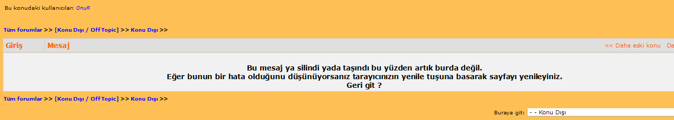  Forumla ilgili önerileriniz, eleştirileriniz, şikayetleriniz...