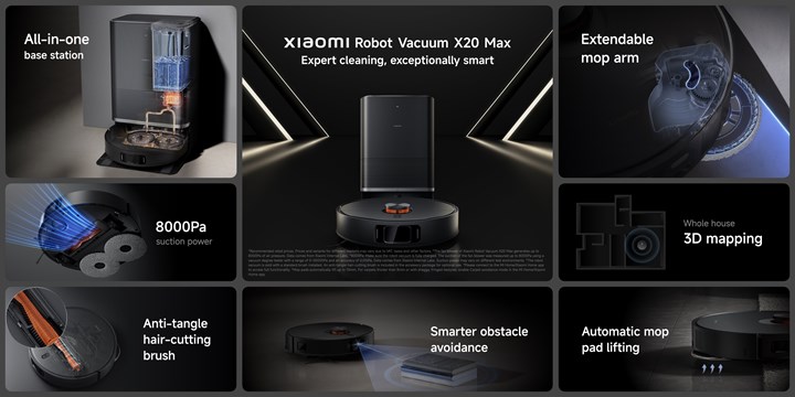 Maksimum güçte temizlik: Xiaomi Robot Vacuum X20 Max tanıtıldı