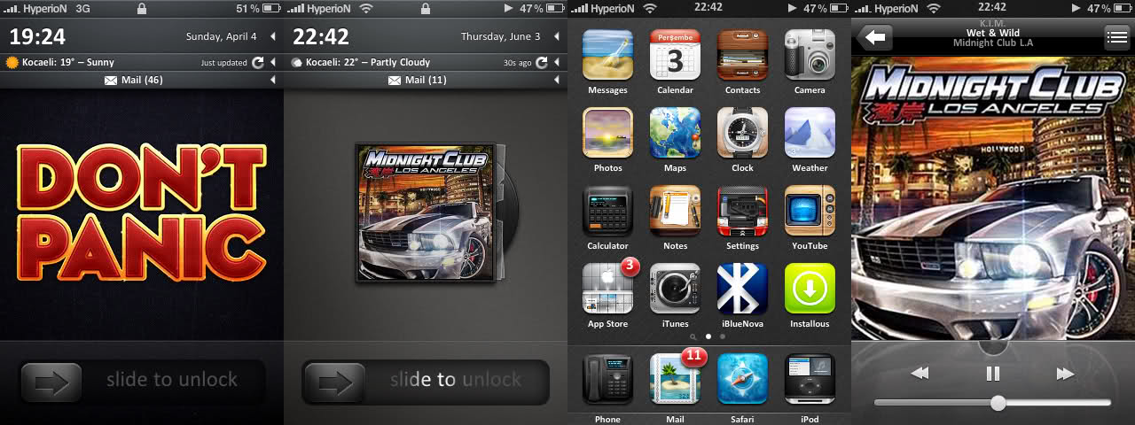  İphone Menü Ekran Görüntüsü (Screenshot)