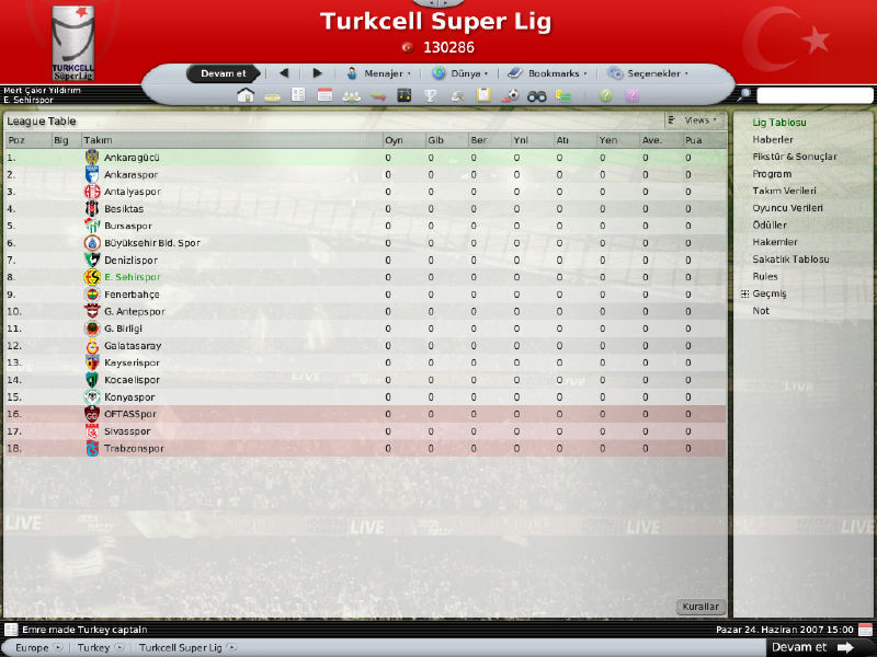  (FM2008) 2008/2009 Sezonuna Biran Önce Başlamak Mı İstiyosunuz ?