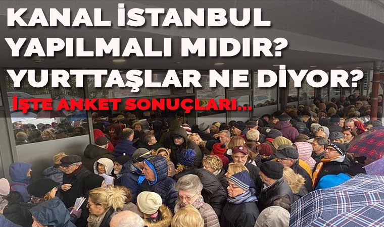 RTE ; ' İsteseniz de istemeseniz de Kanal İstanbul yapılacak.' VS Halkın %72 si Ankette HAYIR Dedi