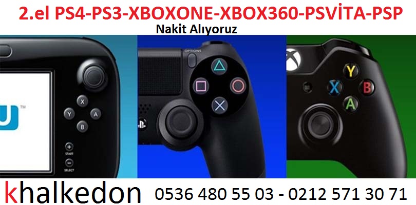  2.el PS4, 2.el PS3, 2.el XBOX larınızı NAKİT ALIYORUZ