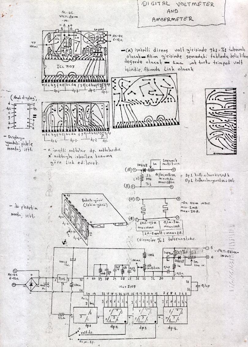  ICL 7107 Termometre devresi