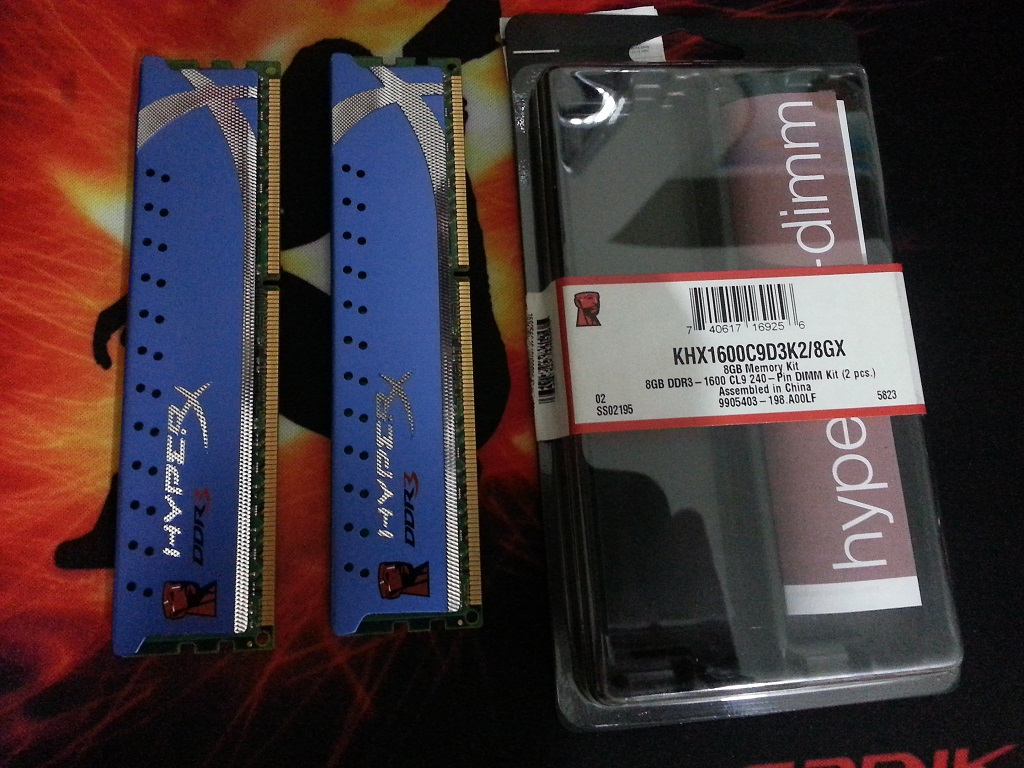 Kingston HyperX 8GB DDR3 1600MHz CL9 Dual Kit (2x4GB) (KHX1600C9D3K2/8GX)