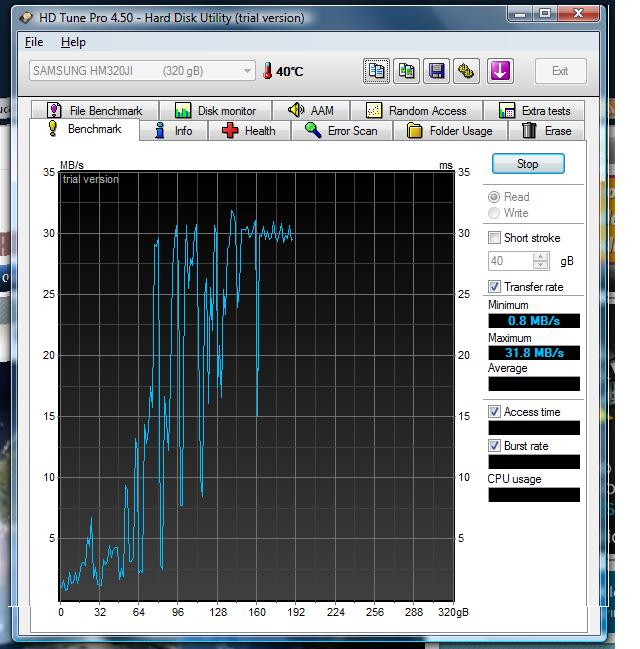  HD tune programlı ile harddisk testi resimli anlatım