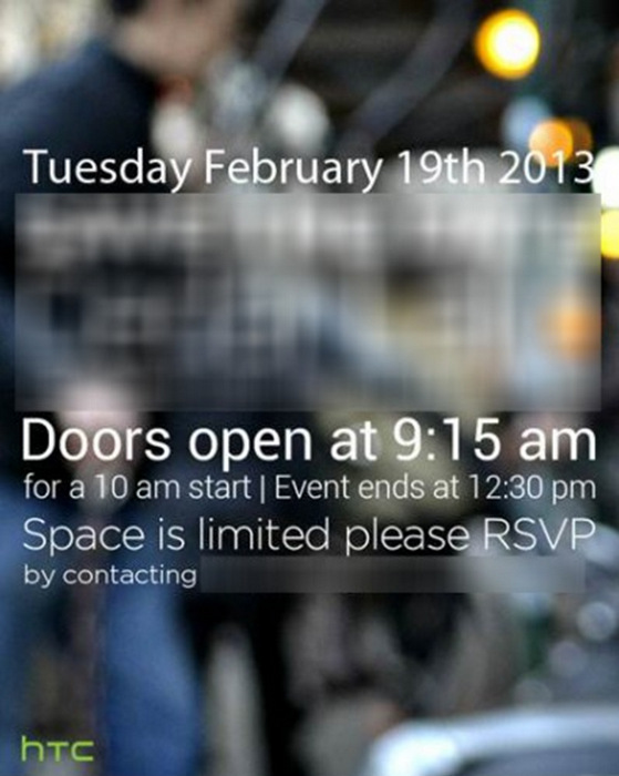 HTC, 19 Şubat Salı günü New York'ta etkinlik düzenleyecek