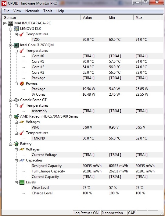  notebook ısınınca donmuyor