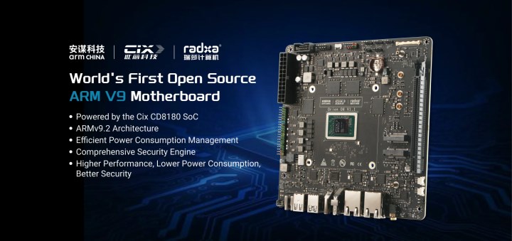 Dünyanın ilk açık kaynaklı Armv9 anakartı Radxa Orion O6 tanıtıldı