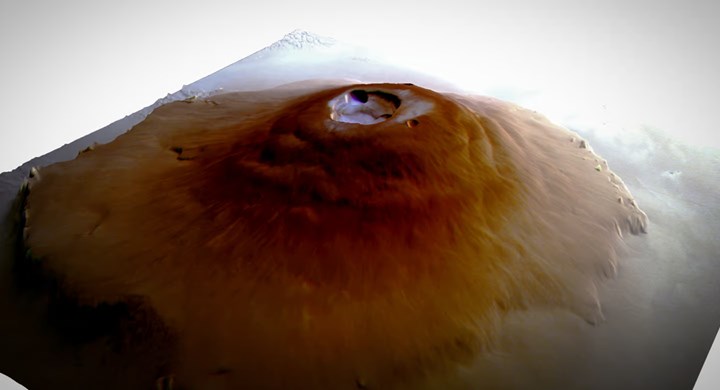 Mars'ta beklenmeyen keşif: Ekvatordaki yanardağın tepesinde buz tespit edildi