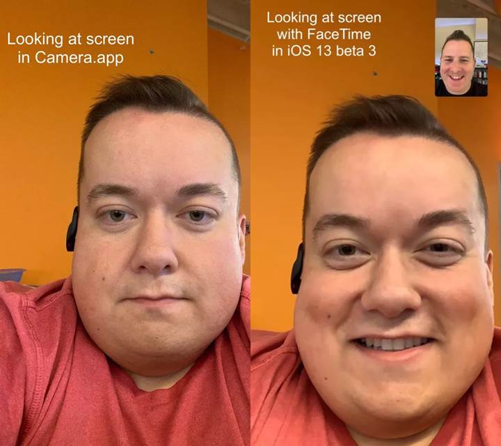 iOS 13, FaceTime’da konuşurken gözlerinizi kameraya odaklatacak