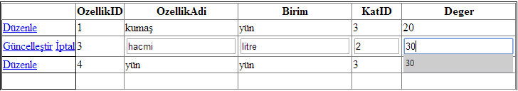  'ACİL' asp.net gridview bilen bi baksın