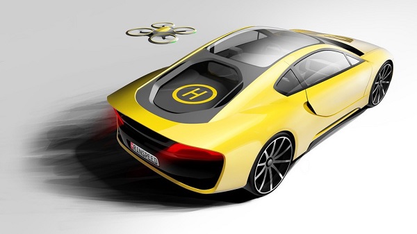 Dünyanın ilk drone destekli  insansız otomobiliyle tanışın: Rinspeed ?tos