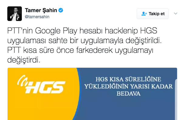 sahte HGS mobil uygulaması