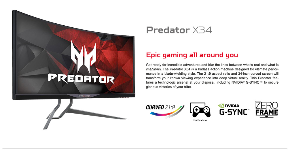  Acer Predator x34