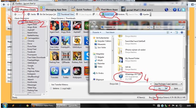  ipod ipad için whatsapp yükleme işlemi
