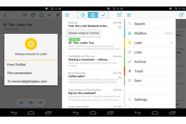 Mailbox nihayet Android için yayımlandı