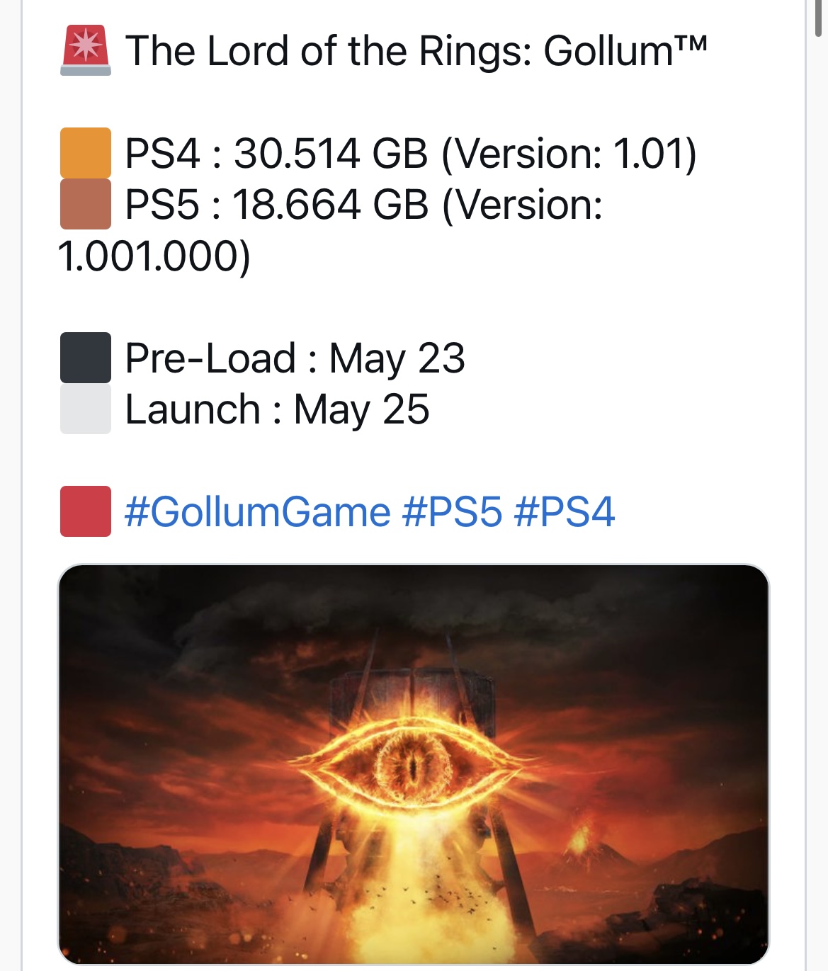 Lord of the Rings: Gollum Confirmed for PS5, Xbox Series X - IGN : r/PS4