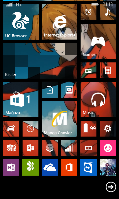  Windows Phone 8.1 Ana Ekranlarınız