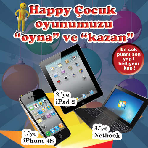  iPhone 4S, Ipad 2 ve Netbook Kazanma Fırsatı
