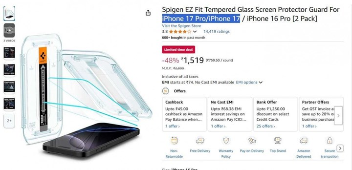 iPhone 17 ve 17 Pro'nun ekran boyutları ortaya çıktı: Değişim yok