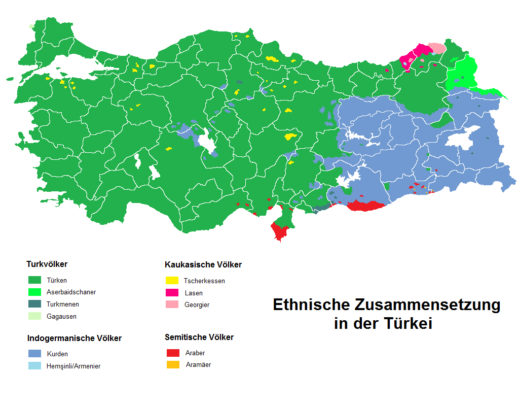  Türkiye'nin etnik haritası