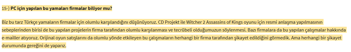 Türkçe Yamaların Geleceğini Yok Ettiniz, Tebrikler