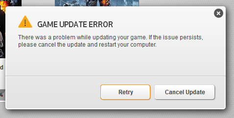  Battlefield 3 Game Update Error %99da Takılma