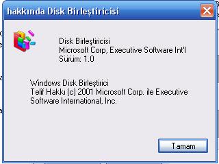  Disk birleştirme (Disk birleştiricisi) programı için önerileriniz nelerdir?