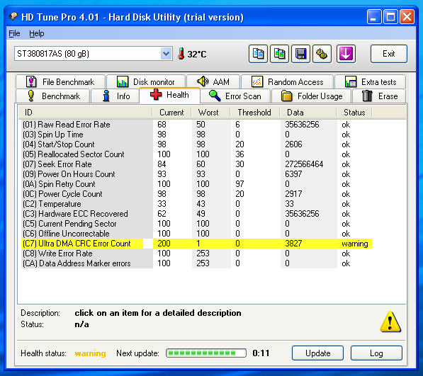  HD tune programlı ile harddisk testi resimli anlatım