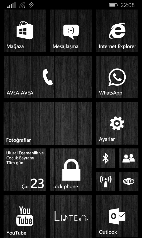  Windows Phone 8.1 Ana Ekranlarınız