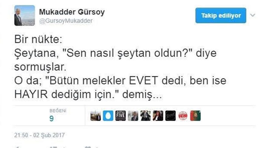  Konya İl Milli Eğitim Müdüründen Skandal Tweet!