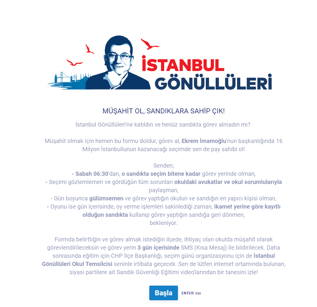 İstanbul gönülülleri: İstanbul'da yaşayanları müşahit olmaya çağırıyor.