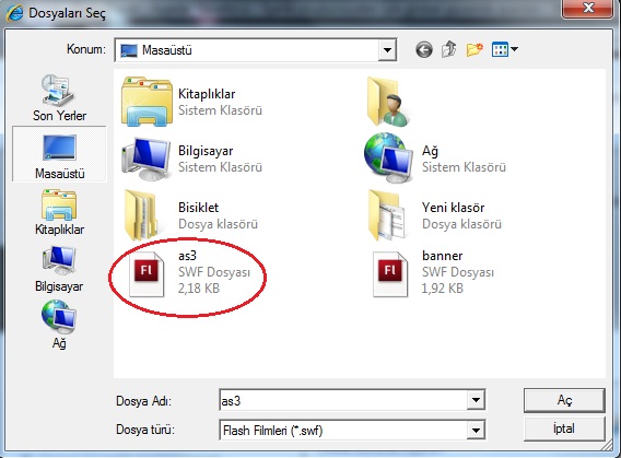  Flash A.S 3.0 butona link verme sorunu