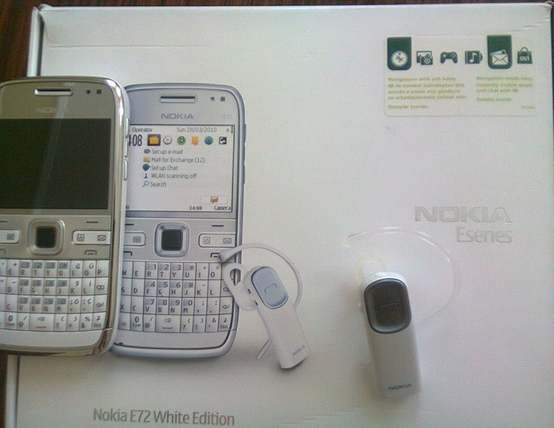  Nokia E72 White Garantili