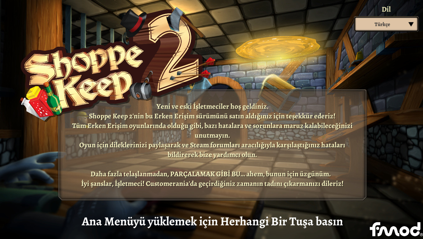 Shoppe Keep 2 %100 Türkçe Yama