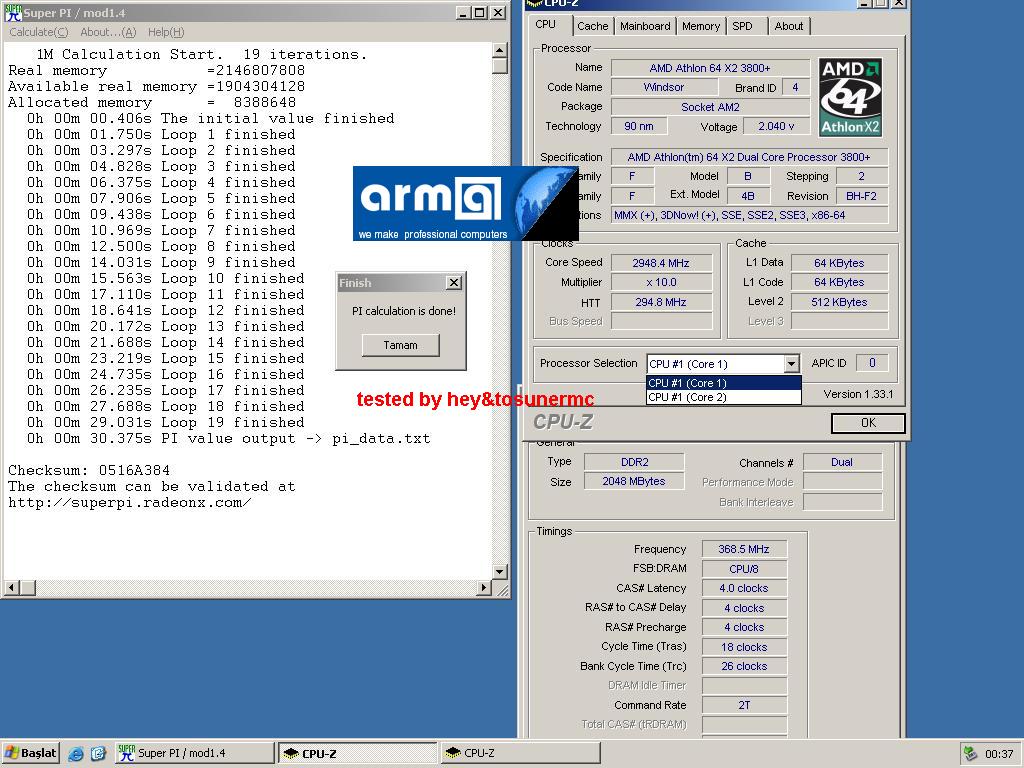 TR'DE İLK AM2 TESTLERİ (AM2 X2 3800+)