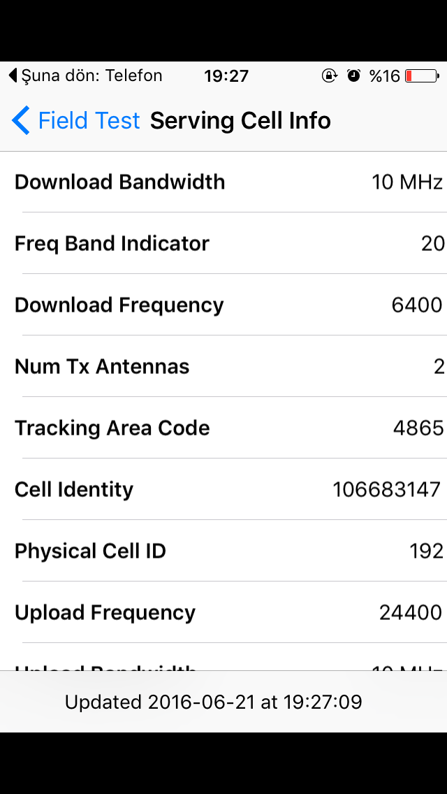  Lte Band desteği sorunum var?