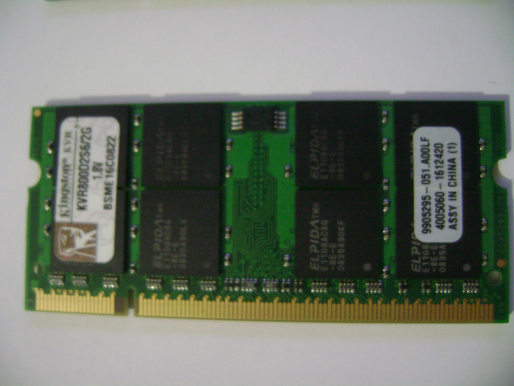  2 Adet Kingston KVR800D2S62G Laptop Ram 2GB 800MHz DDR2