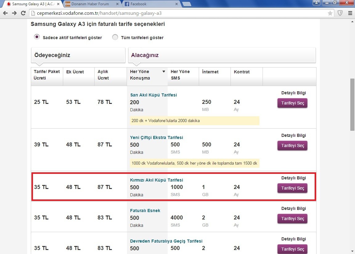  Vodafone kendisiyle çelişiyor (tahhütlü tarife ve cihaz)