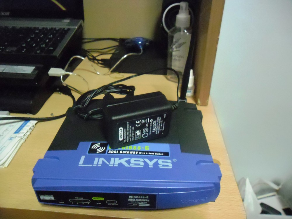  LINKSYS CISCO WAG54G 4 PORT KABLOSUZ ADSL MODEM(SATILDI)