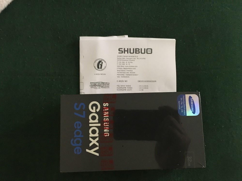 Samsung GALAXY S7 EDGE BLACK SİFİR KAPALİ KUTU