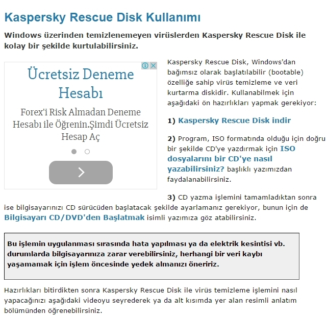  Kasperksy Rescue Disk