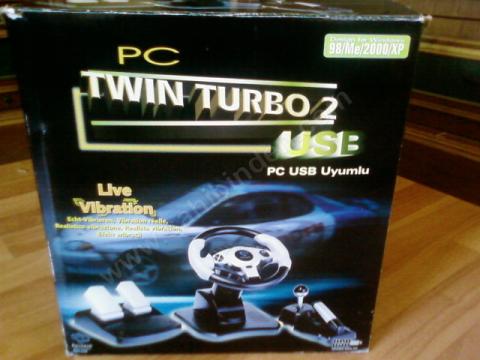  Pacitech PC Twin Turbo Wibration RWS-024 Direksiyon (Playstation Uyumlu) 40 TL