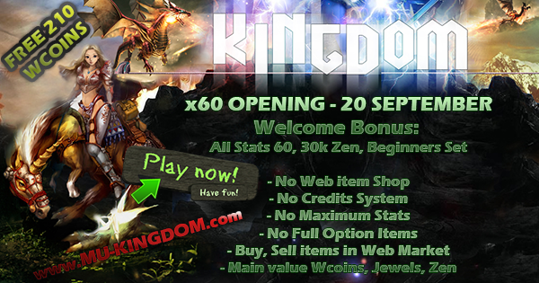 KINGDOM | x60 | Dynamic Exp | NO WEBSHOP, No Fo, No Max | OPEN 20 SEPTEMBER