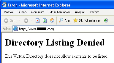  Directory Listing Denied